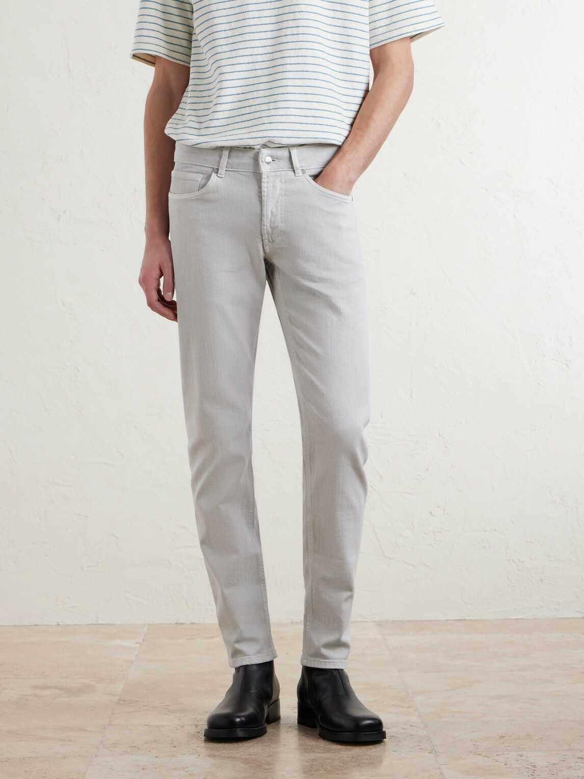 Peter Millar - Fairfield Straight-Leg Garment-Dyed Jeans - Gray