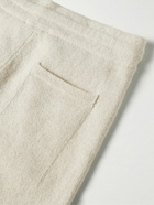Nanushka - Julen Straight-Leg Cotton-Blend Drawstring Shorts - Neutrals