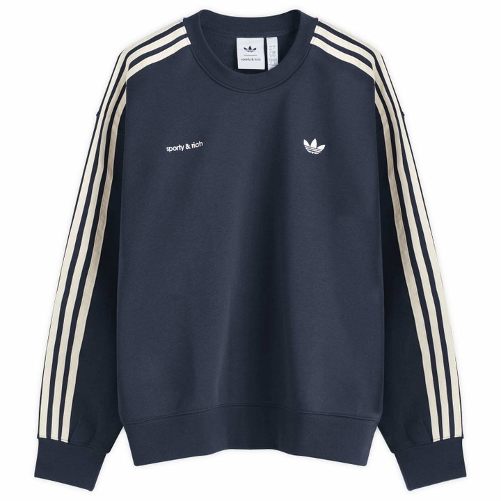 Photo: Adidas Women's X Sporty & Rich Sweatshirt in Night Navy