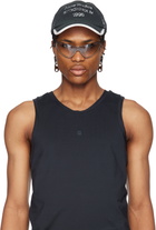 Acne Studios Silver Chain Lock Earrings