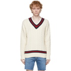 Polo Ralph Lauren Off-White Iconic Cricket Sweater