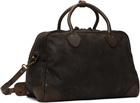 RRL Brown Leather Duffle Bag