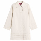 Damson Madder Women's Mercedes Bow Reversible Trench Coat in Red/Ecru