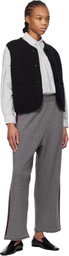 Cordera Black Boxy Cotton Vest