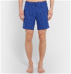 Everest Isles - Draupner Mid-Length Printed Swim Shorts - Men - Blue