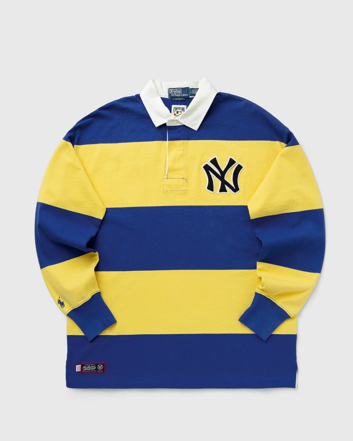 Polo Ralph Lauren RUGBY YANKEES blue/yellow Mens Longsleefe Polo Ralph ...