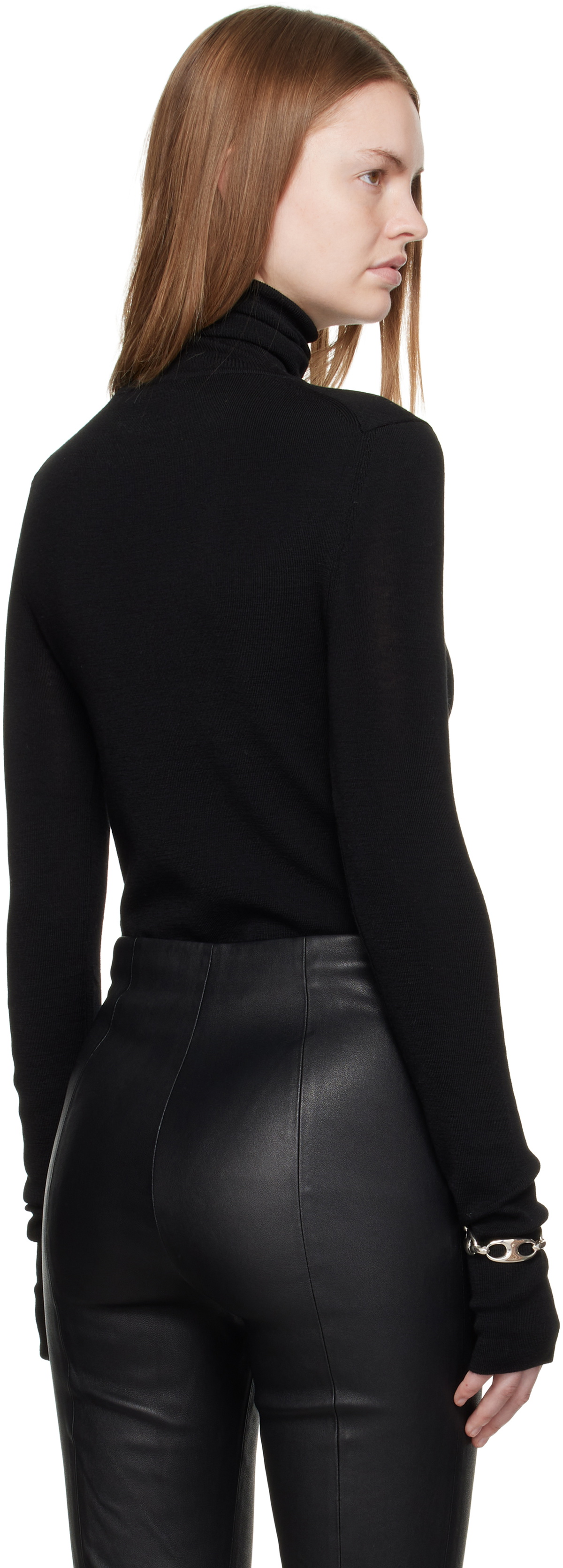 R2W Black Scott Turtleneck