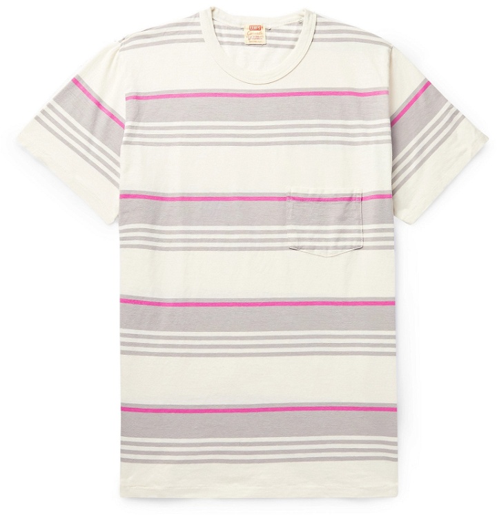 Photo: Levi's Vintage Clothing - 1960s Striped Cotton-Jersey T-Shirt - Gray