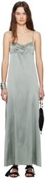 Ruohan Green Shell Maxi Dress