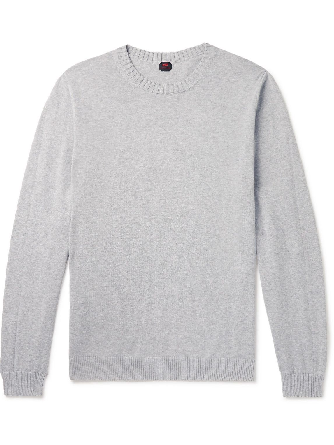 MP Massimo Piombo - Slim-Fit Cotton Sweater - Gray