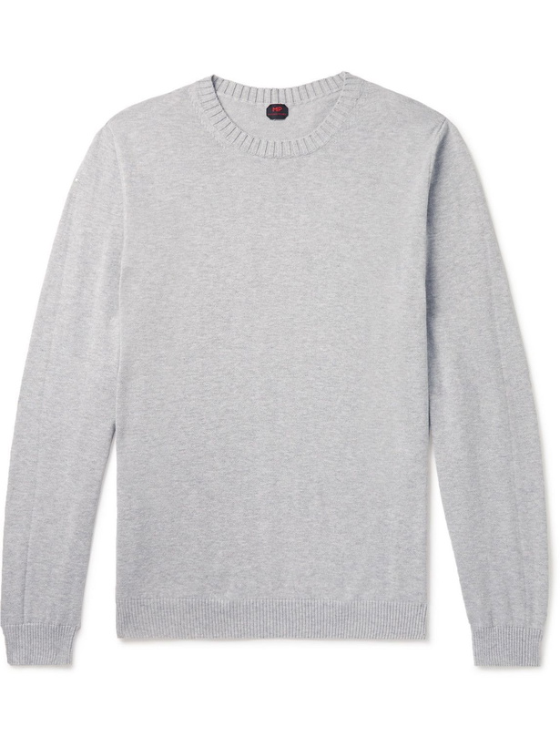 Photo: MP Massimo Piombo - Slim-Fit Cotton Sweater - Gray