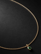 Viltier - Magnetic Gold Emerald Pendant Necklace