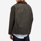 Barbour Men's OS Transport Wax Jacket in Olive