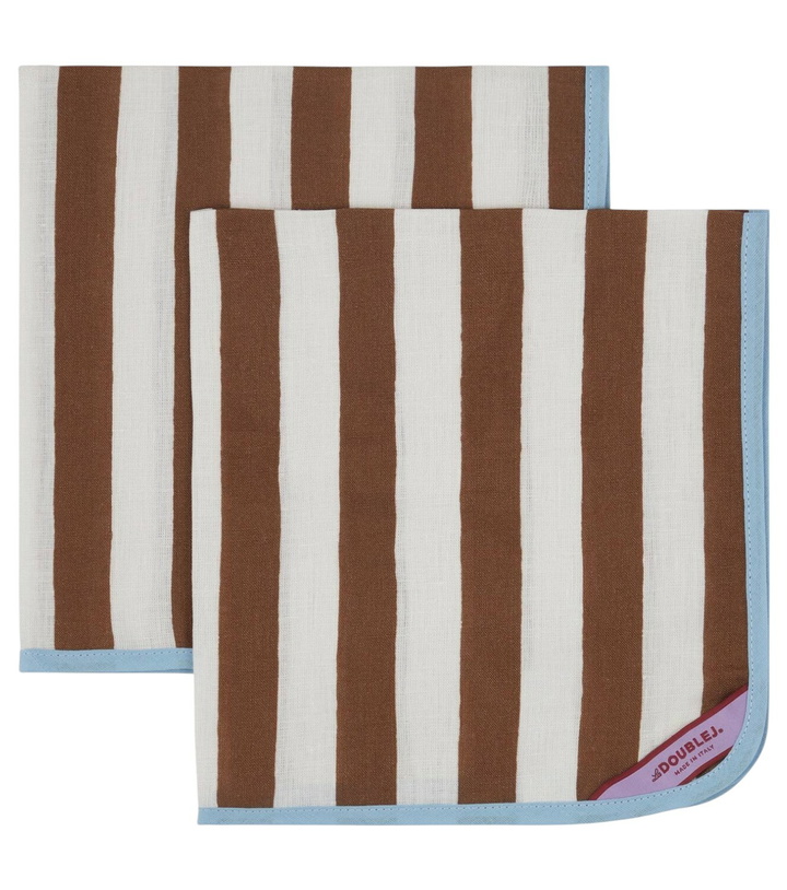Photo: La DoubleJ Riviera Cioccolato Large set of 2 napkins