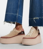 Chloé Nama suede platform sneakers