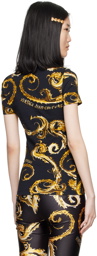 Versace Jeans Couture Black & Gold Chromo Couture T-Shirt