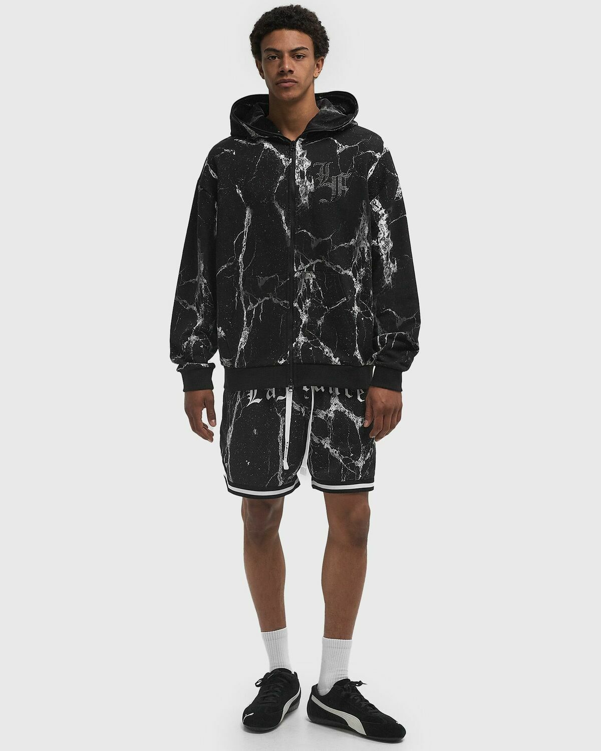 Puma X Lamelo Ball LaFrance Written in Chrome Hoodie Black Mens Hoody
