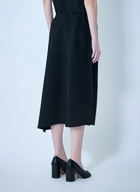 Issey Miyake Diagonal Textured Midi Skirt