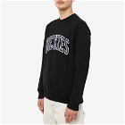 Dickies Men's Aitkin College Logo Crew Sweat in Black/Airforce Blue