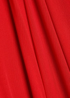 Staud Liliana Strapless Stretch-mesh Maxi Dress Red
