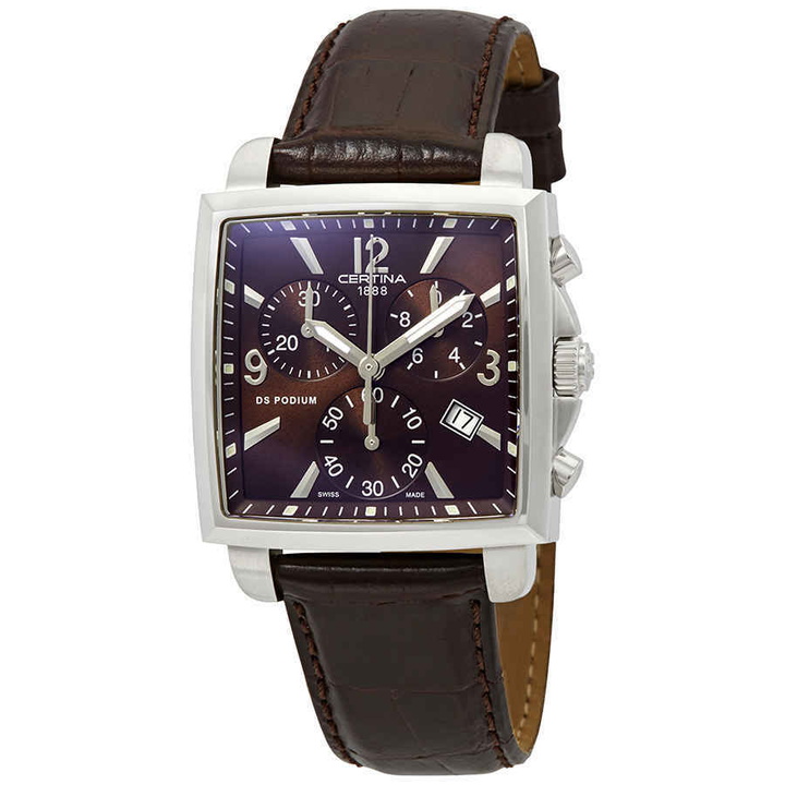 Photo: Certina DS Podium Chronograph Brown Dial Ladies Watch C001.317.16.297.00