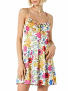 MC2 Saint Barth Woman Short Slip Dress Creamy With Flower Print