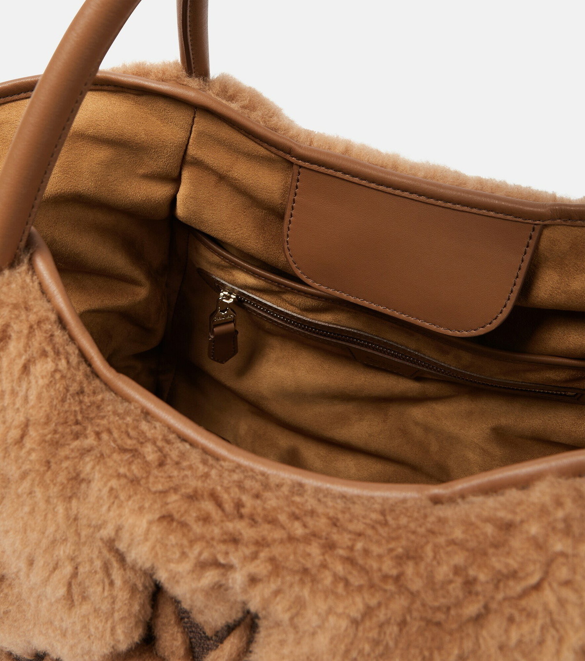 Max Mara - Marin logo camel hair tote Max Mara