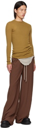 Rick Owens Brown Porterville Lido Trousers