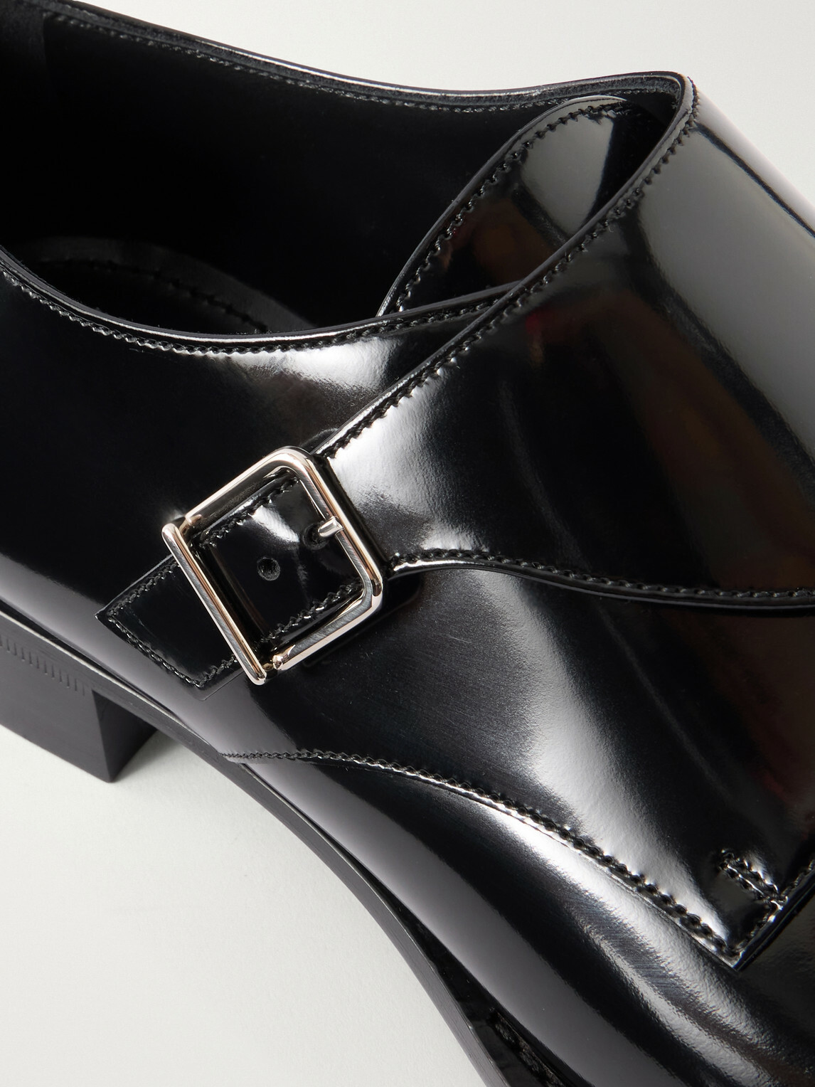 SAINT LAURENT - Connor Leather Oxford Shoes - Black