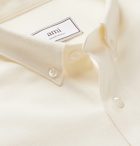 AMI - Logo-Appliquéd Cotton Shirt - White