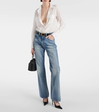 Nili Lotan Mitchell low-rise wide-leg jeans