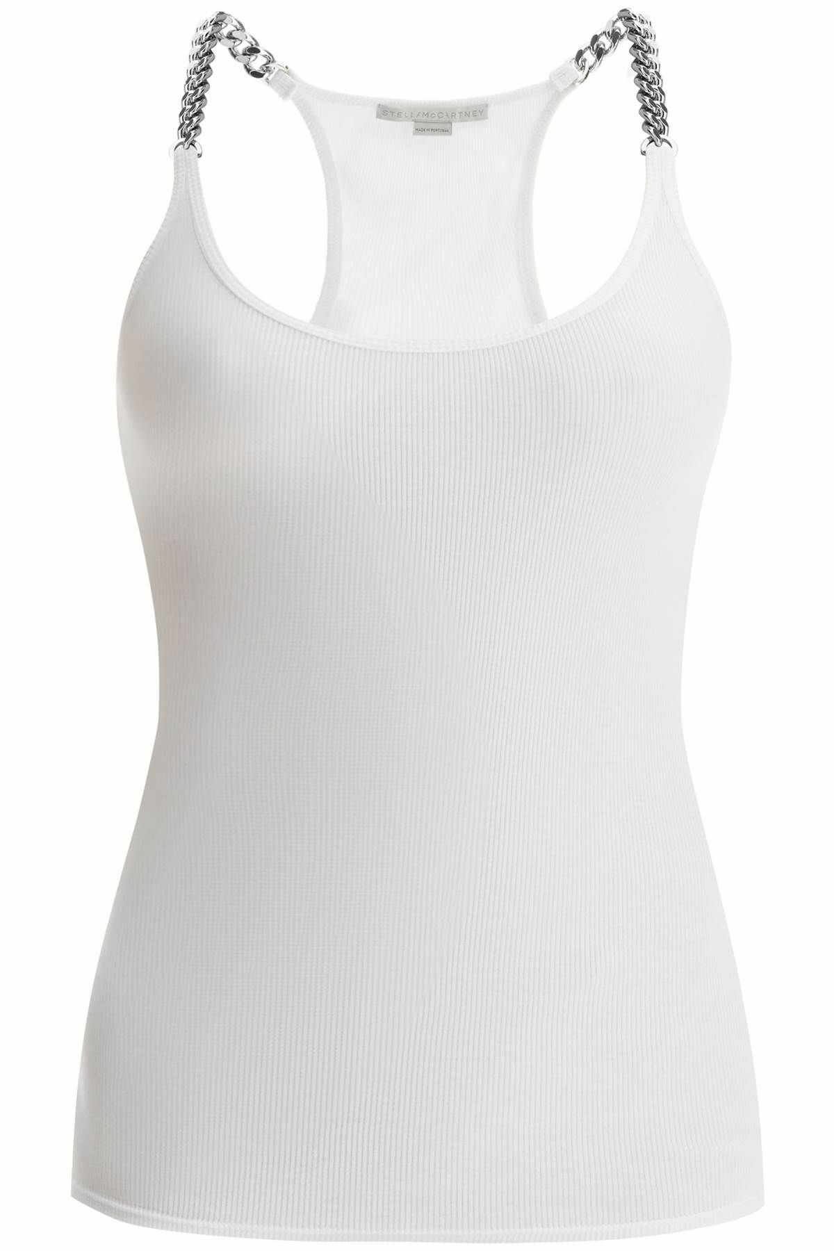 STELLA McCARTNEY 'tank top with chains detail White Stella McCartney