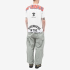 Men's AAPE Street Baseball Oversized Print T-Shirt in White