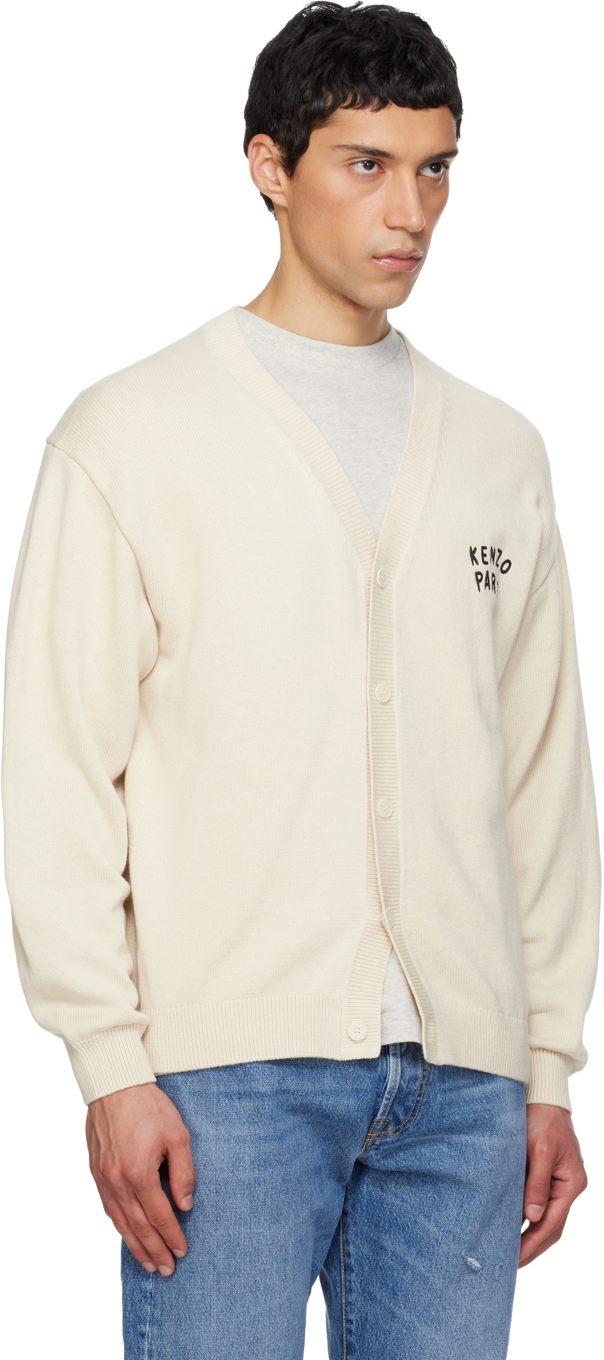 Kenzo Off-White Kenzo Paris 'KENZO Boke Heart' Cardigan