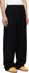FORMA Black Wool Oversize Trousers