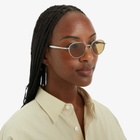 Bottega Veneta Eyewear Bottega Veneta BV1396S Sunglasses in Silver/Brown 