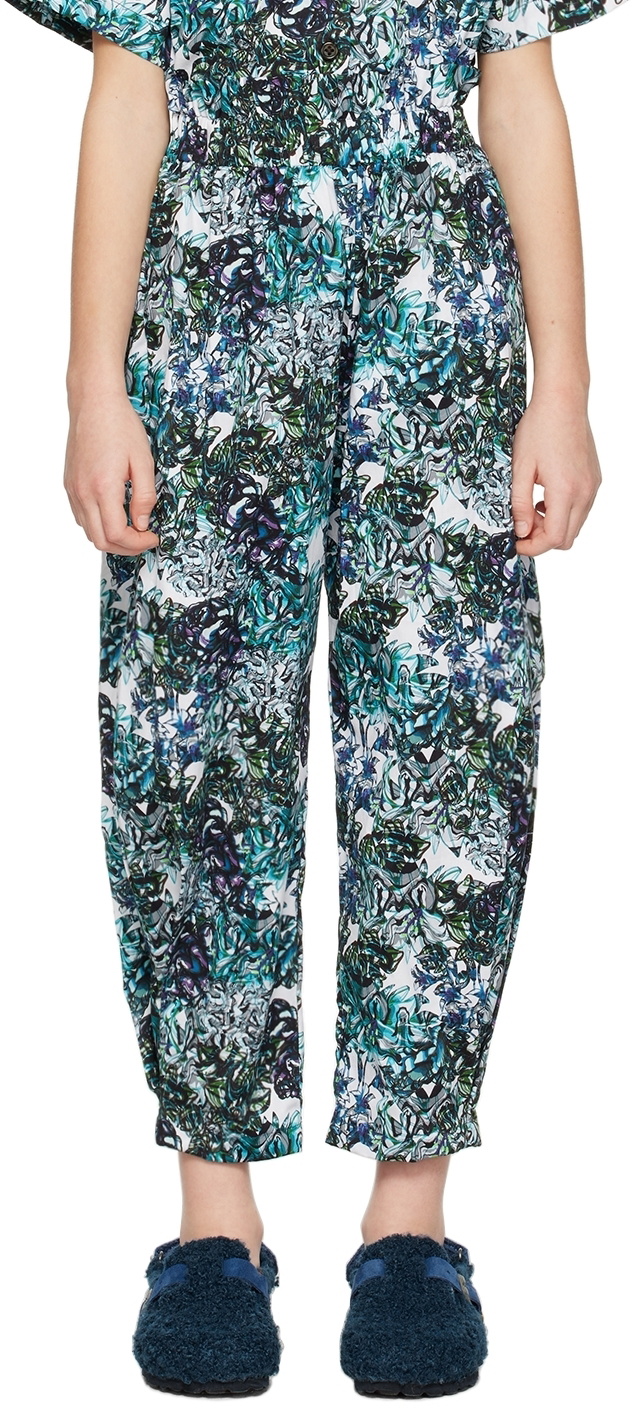 Kika Vargas SSENSE Exclusive Kids Blue Elle Trousers