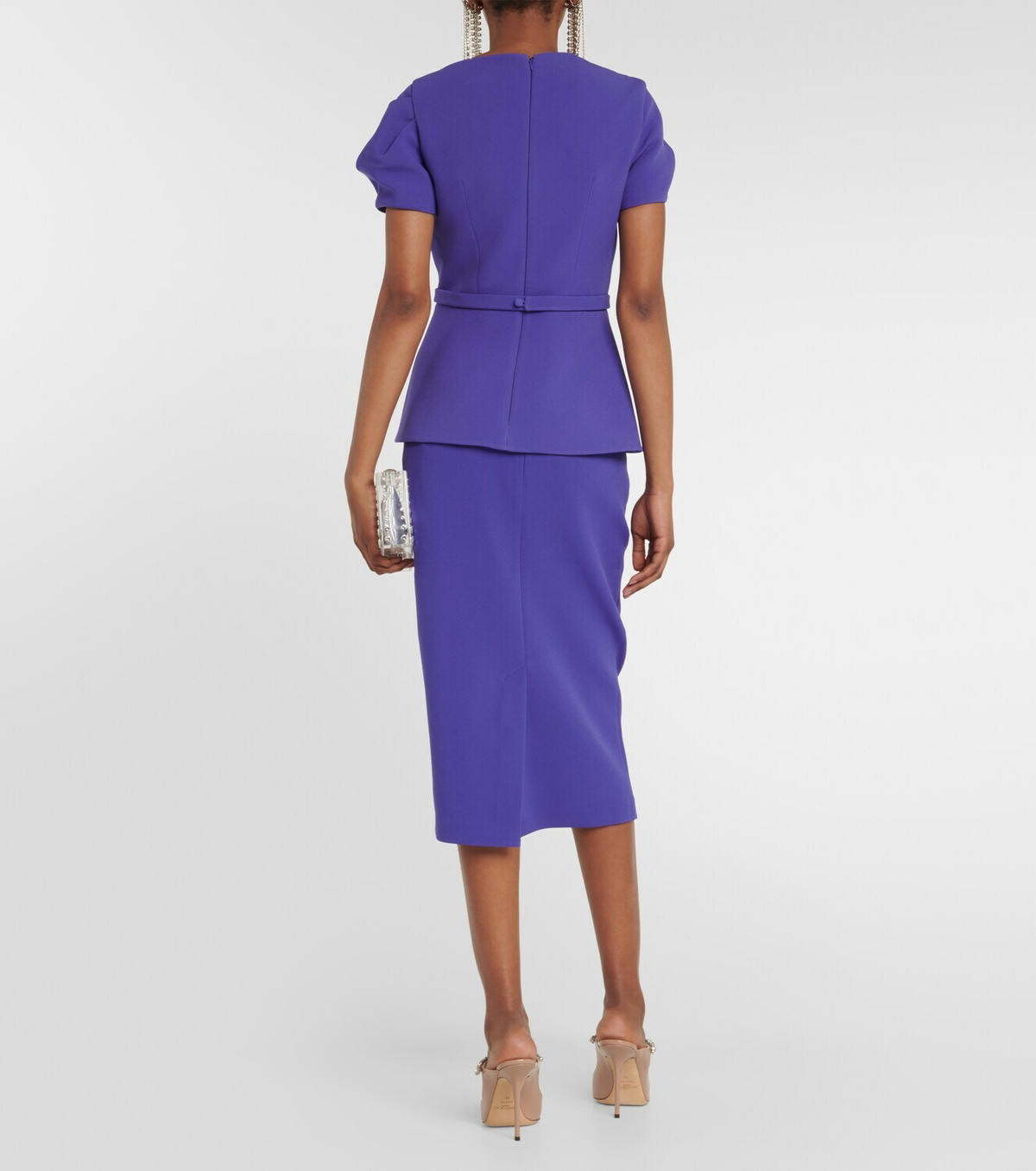 Safiyaa Cassiopeia crêpe top