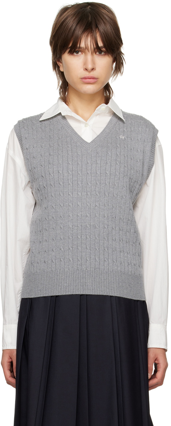 Dunst Gray V-Neck Vest