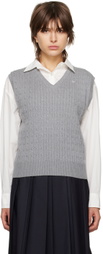 Dunst Gray V-Neck Vest