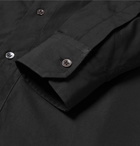 Barena - Grandad-Collar Cotton-Poplin Shirt - Men - Black