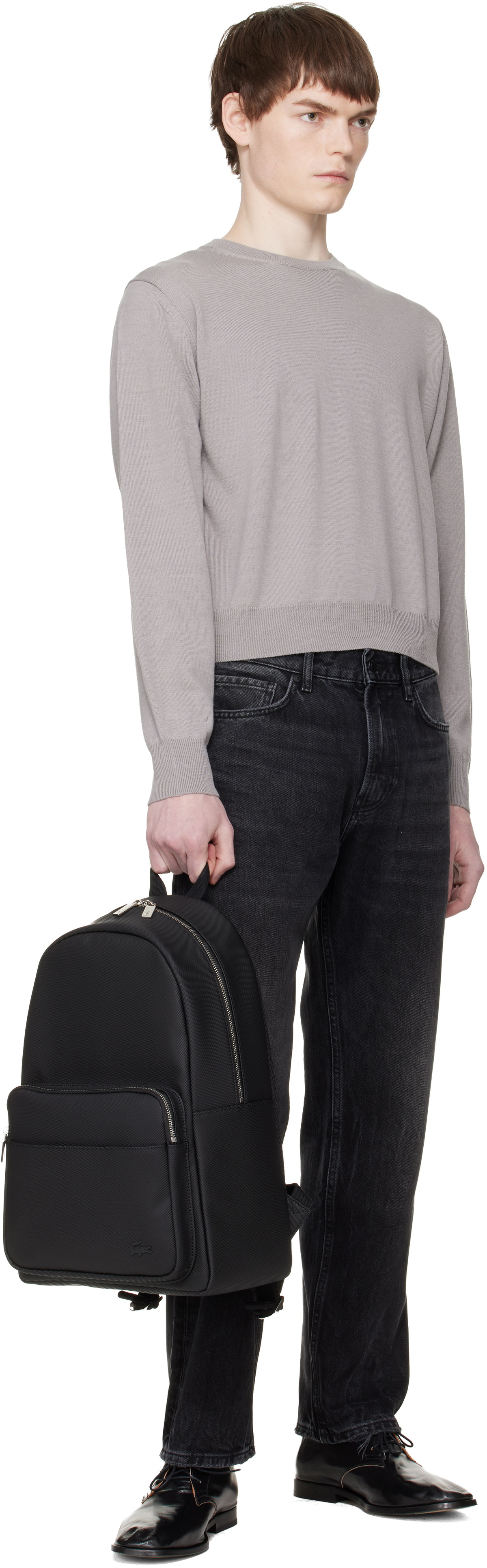 Lacoste Black Classic Backpack