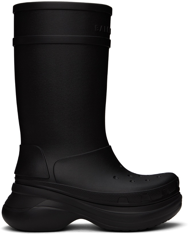 Photo: Balenciaga Black Crocs Edition Boots