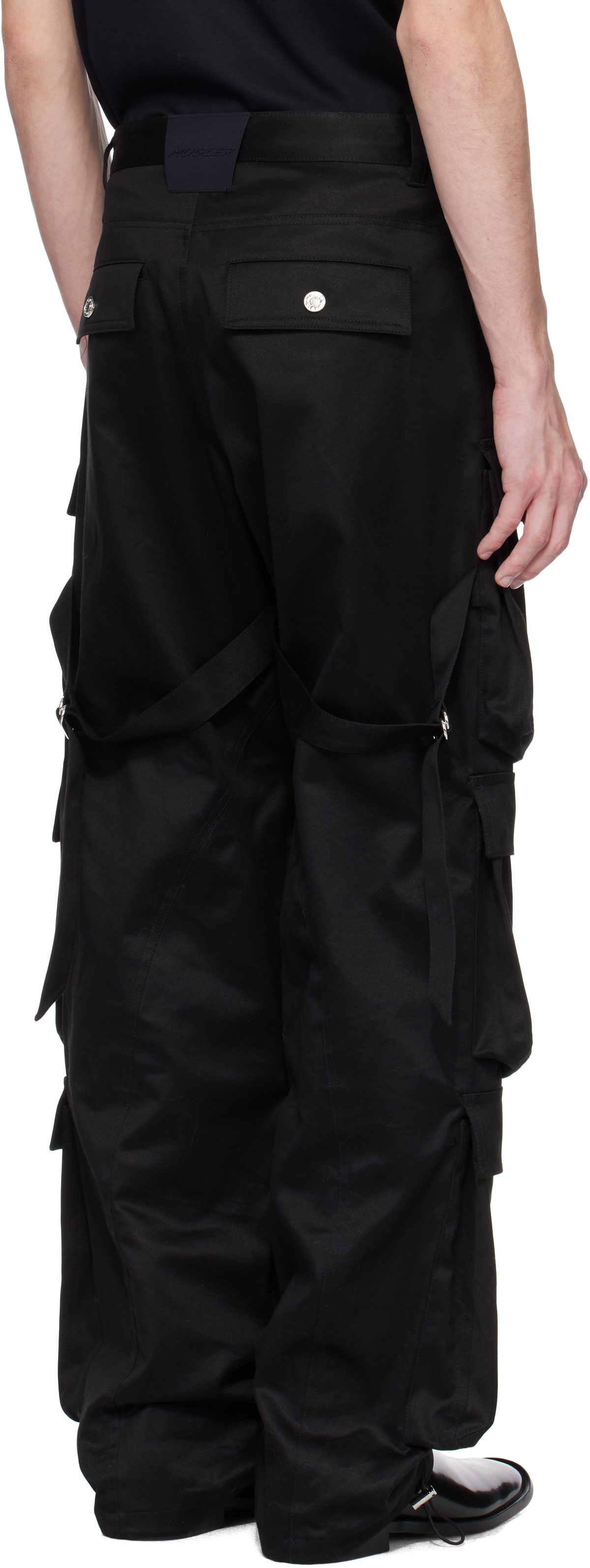 Mugler Black Relaxed-Fit Cargo Pants