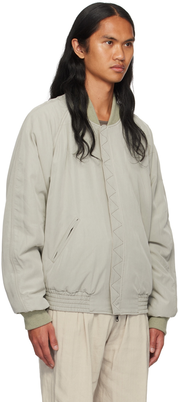 Hyein Seo Gray Reversible Bomber Jacket