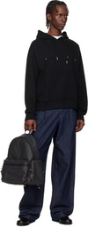 Hugo Black Coated Canvas Backpack