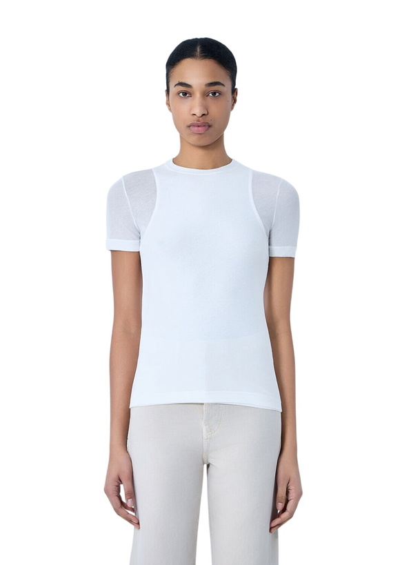 Photo: Jil Sander Crew Neck Fitted T-Shirt