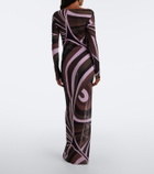 Pucci Iride sheer tulle maxi dress