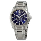 Citizen Quartz Blue Dial Stainless Steel Mens Watch AG8300-52L