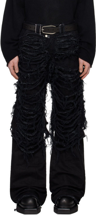 Photo: Swampgod Black Destroyed Fisolo Jeans